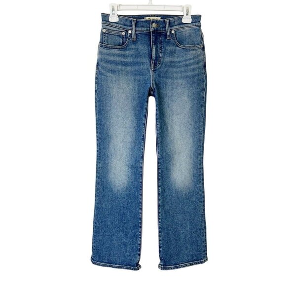 Madewell Mid Rise Kick Out Jeans Womens Size 27 Ankle - Picture 1 of 11